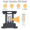 Axyaa LED Wall Lamp: Modern Waterproof Aluminum Outdoor Indoor Light, G9 Bulb.