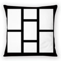 Axyaa Plaid Cat Paw Pillowcase Set
