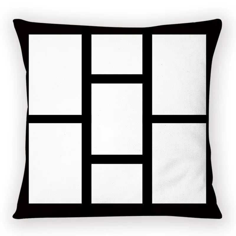 Axyaa Plaid Cat Paw Pillowcase Set