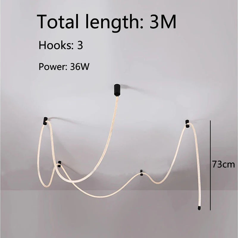 Axyaa Weaving Hose Ceiling Lamp for Home Decor Lighting