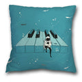Axyaa Teal Blue Astronaut Pillowcase - Sea World Theme Sofa Cover