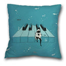 Axyaa Teal Blue Astronaut Pillowcase - Sea World Theme Sofa Cover