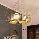 Axyaa Aluminum Wire Bird Nest Pendant Lights for Stylish Living Room Ambience