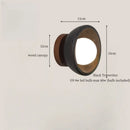 Axyaa Black Travertine Small LED Wall Lamp - Nordic Minimalism Loft Interior Lighting