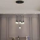 Axyaa Crystal Pendant Chandelier: Nordic Luxury Dimmable LED Fixture for Home Decoration