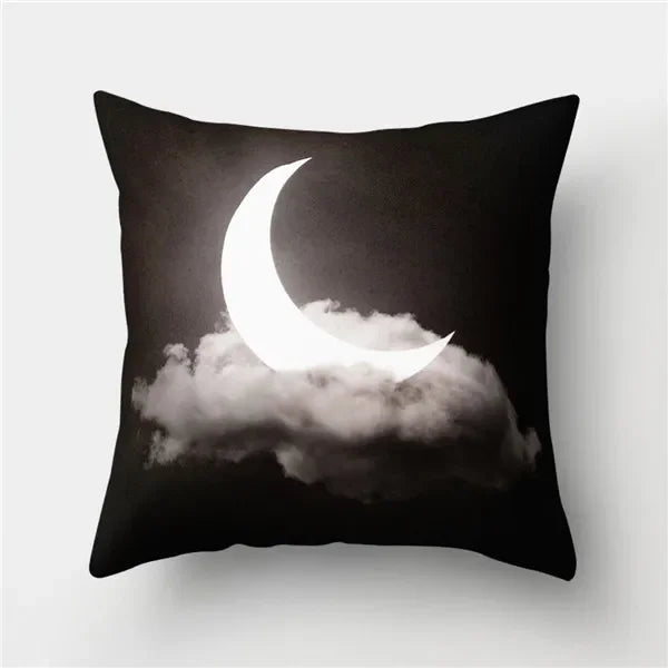 Axyaa Sky Landscape Print Polyester Pillowcase for Home Decor