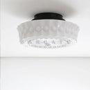 Axyaa Milk White Glass LED Pendant Light - Retro Ceiling Lamp