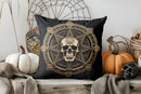 Axyaa Halloween Witch Coffee Pillow Cover for Cozy Home Decor