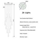Axyaa Gold LED Chandelier for Staircase & Living Room