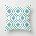 Axyaa Mint Green Geometric Print Lumbar Pillowcase