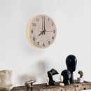 Axyaa Yellow Cave Stone Retro Clock Wall Lamp for Chinese-Style Living Room