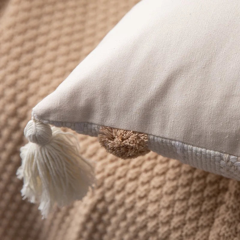 Axyaa Tufted Luxury Pillow Cover for Stylish Homestays, 30/45/50CM Headboard Cushion