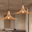 Axyaa Vintage Rattan Pendant Chandelier for Bedroom & Dining Room