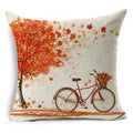 Axyaa Autumn Print Style Thanksgiving Pillow Case - Decorative Plant Cushion Cover