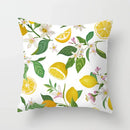 Lemon Pattern Summer Cushion Cover Throw Pillow for Sofa Decoration by Axyaa
