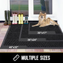 Axyaa Indoor Outdoor Welcome Mat Heavy Duty Non-Slip Absorbent Rubber Rug
