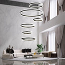 Axyaa Modern Light Luxury Staircase Pendant Lights for Living Room and Indoor Lighting