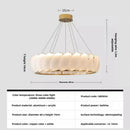 Axyaa Glass Leaf Chandelier: Custom LED Gold Luxury Pendant Light