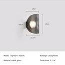 Axyaa Smoky Gray Glass Chandelier LED Pendant Light for Luxury Dining Room