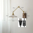 Axyaa Ceramic Wall Lamp Pull Chain Switch Up Down Bedroom Living Room Lighting LED