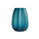 Axyaa Blue Glass Vase - Modern, Elegant Home Decor & Flower Arrangement