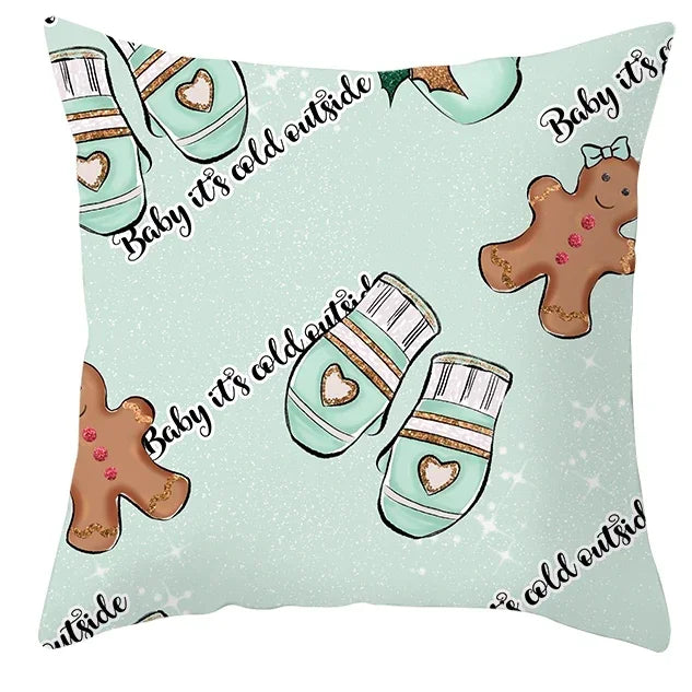 Axyaa Christmas Decorative Pillow Cover 45X45CM