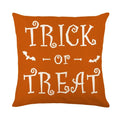 Axyaa Halloween Pumpkin Print Pillow Cover 45x45 - Festive Home Decor & Holiday Gift
