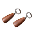 Axyaa Stainless Steel Bartender Beer Bottle Opener Wooden Handle Bar Tool
