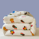 Axyaa Cartoon Print Comforter: Soft All-Season Quilt for Adults & Kids