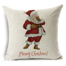 Christmas Santa Claus Pillowcase: Axyaa Linen Decoration for Car Sofa 45cm * 45cm
