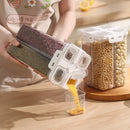 Axyaa Plastic Food Storage Container with Measuring Cup on Organizer Box