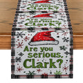 Axyaa Christmas Santa Hat Table Runner - Festive Kitchen Decor for Holiday Parties