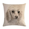 Axyaa Cute Puppy Head Linen Pillow Case 45*45cm
