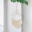Boho Evil Eye Macrame Dream Catcher Tapestry by Axyaa - Aesthetic Bedroom Decor
