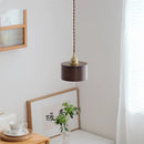 Axyaa Nordic Modern Ash Walnut LED Pendant Light for Home Decor