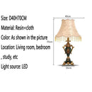 Axyaa Luxe European Table Lamp for Living Room Bedroom Study - LED Retro Design