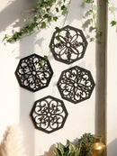 Hollow Out Wood Wall Hanging Decor Set by Axyaa - Home Crafts & Art Decoration