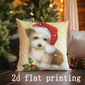 Axyaa Christmas & Cartoon Pattern Pillow Cover for Sofa, Bedroom, Car