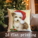 Axyaa Christmas & Cartoon Pattern Pillow Cover for Sofa, Bedroom, Car