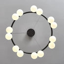 Axyaa White Glass Ball Chandelier Pendant for Kid's Room or Dining Area