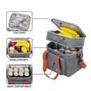 Axyaa Insulated Dual Compartment Crossbody Lunch Bag