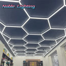 Axyaa Hexagon LED Garage Lamp for Auto 4S, Barber Gym