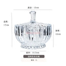 Axyaa Crystal Glass Bowl with Lid, Fruit Plate, Candy Jar, Melon Seed Box