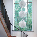 Axyaa Mother of Pearl Chandelier: Unique Danish Design Shell Pendant Light for Living Room, Dining, Villa & Staircase