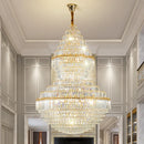 Axyaa Luxury Crystal Chandelier for Villa Living Room with Stunning Hollow Design