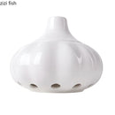 Axya Ceramic Garlic Storage Jar - Kitchen Household Container