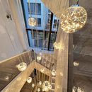 Axyaa Starry Sky Chandelier: Nordic Design Luxury Pendant Lights for Duplex Corridor