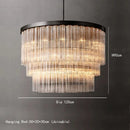 Axyaa Luxury Grand Square Chandelier Pendant Light for Living Room and Restaurant Home Decor