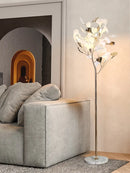 Axyaa Modern Nordic Ginkgo Leaf Floor Lamp for Living Room Bedroom Sofa Standing Light