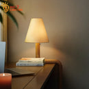 Axyaa Classical Wood Table Lamp LED Desk Light for Study Bedroom